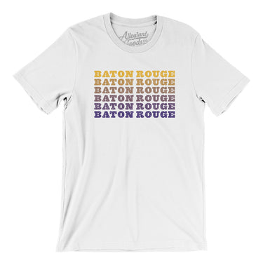 Baton Rouge Repeat Men/Unisex T-Shirt-White-Allegiant Goods Co. Vintage Sports Apparel