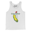 California Golf Men/Unisex Tank Top-White-Allegiant Goods Co. Vintage Sports Apparel