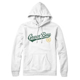 Green Bay Vintage Script Hoodie-Allegiant Goods Co. Vintage Sports Apparel