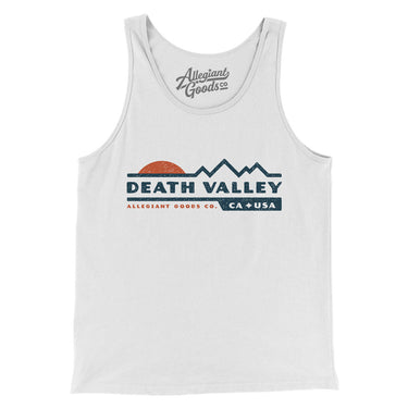 Death Valley Sunset Men/Unisex Tank Top-White-Allegiant Goods Co. Vintage Sports Apparel