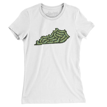 Kentucky Golf Course Women's T-Shirt-White-Allegiant Goods Co. Vintage Sports Apparel
