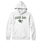 Coos Bay Pickleball Hoodie-White-Allegiant Goods Co. Vintage Sports Apparel