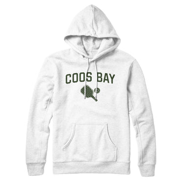 Coos Bay Pickleball Hoodie-White-Allegiant Goods Co. Vintage Sports Apparel