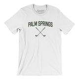 Palm Springs Golf Men/Unisex T-Shirt-White-Allegiant Goods Co. Vintage Sports Apparel