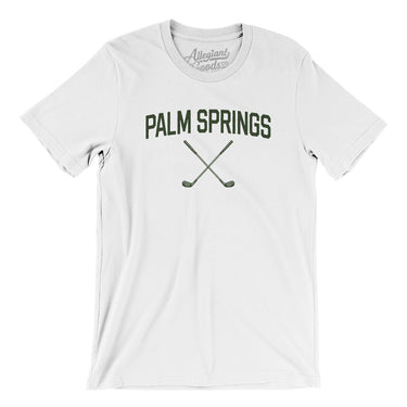 Palm Springs Golf Men/Unisex T-Shirt-White-Allegiant Goods Co. Vintage Sports Apparel