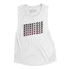 Starkville Vintage Repeat Women's Flowey Scoopneck Muscle Tank-White-Allegiant Goods Co. Vintage Sports Apparel