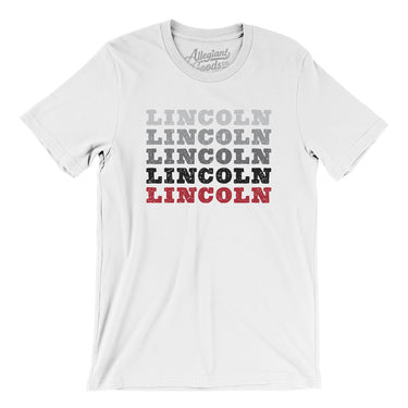 Lincoln Repeat Men/Unisex T-Shirt-White-Allegiant Goods Co. Vintage Sports Apparel