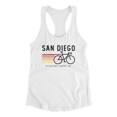 San Diego Cycling Women's Racerback Tank-Allegiant Goods Co. Vintage Sports Apparel
