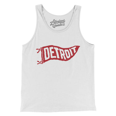 Detroit Pennant Men/Unisex Tank Top-Allegiant Goods Co. Vintage Sports Apparel