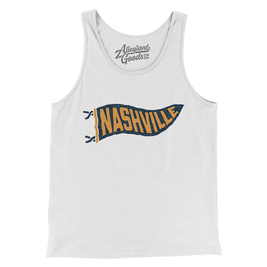 Nashville Pennant Men/Unisex Tank Top-Allegiant Goods Co. Vintage Sports Apparel