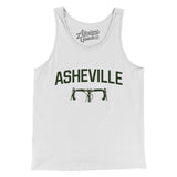 Asheville Cycling Men/Unisex Tank Top-White-Allegiant Goods Co. Vintage Sports Apparel