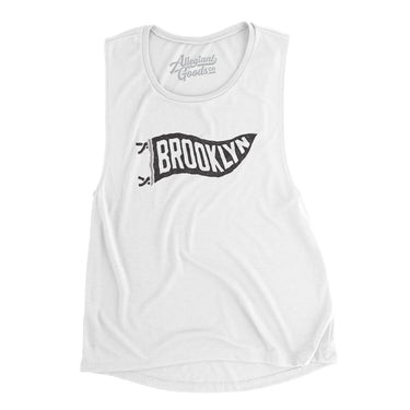 Brooklyn Pennant Women's Flowey Scoopneck Muscle Tank-Allegiant Goods Co. Vintage Sports Apparel