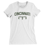 Cincinnati Cycling Women's T-Shirt-White-Allegiant Goods Co. Vintage Sports Apparel