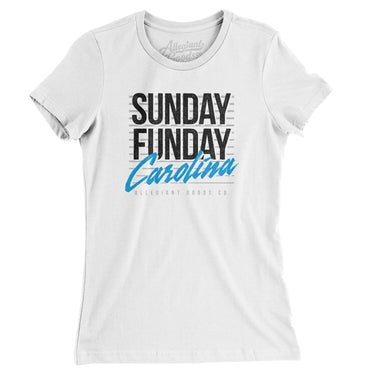 Sunday Funday Carolina Women's T-Shirt-Allegiant Goods Co. Vintage Sports Apparel