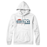 Santa Fe Mountain Sunset Hoodie-White-Allegiant Goods Co. Vintage Sports Apparel