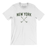 New York Golf Men/Unisex T-Shirt-White-Allegiant Goods Co. Vintage Sports Apparel