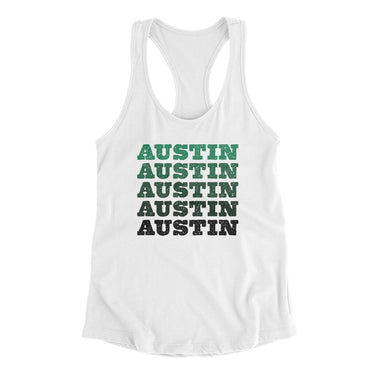 Austin Repeat Women's Racerback Tank-Allegiant Goods Co. Vintage Sports Apparel