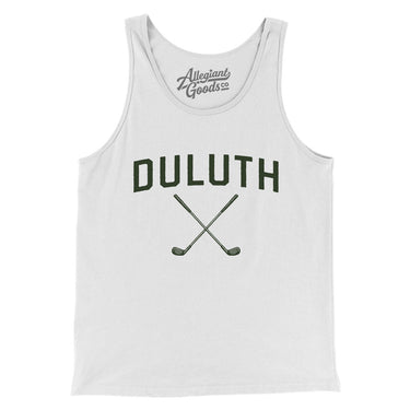 Duluth Golf Men/Unisex Tank Top-White-Allegiant Goods Co. Vintage Sports Apparel