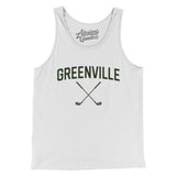 Greenville Golf Men/Unisex Tank Top-White-Allegiant Goods Co. Vintage Sports Apparel