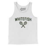 Whitefish Tennis Men/Unisex Tank Top-White-Allegiant Goods Co. Vintage Sports Apparel