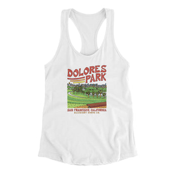 Dolores Park Women's Racerback Tank-Allegiant Goods Co. Vintage Sports Apparel