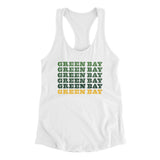 Green Bay Repeat Women's Racerback Tank-Allegiant Goods Co. Vintage Sports Apparel