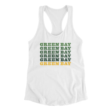 Green Bay Repeat Women's Racerback Tank-Allegiant Goods Co. Vintage Sports Apparel