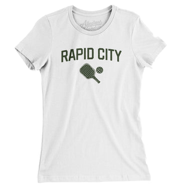 Rapid City Pickleball Women's T-Shirt-White-Allegiant Goods Co. Vintage Sports Apparel