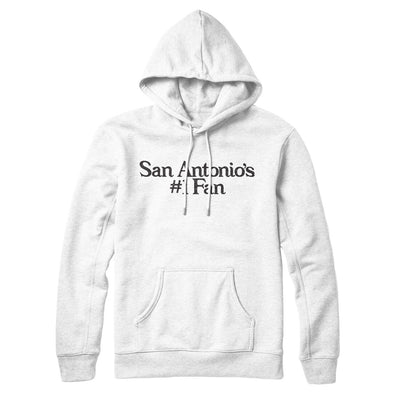 San Antonio's Number 1 Fan Hoodie-White-Allegiant Goods Co. Vintage Sports Apparel