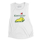 Kentucky Golf Women's Flowey Scoopneck Muscle Tank-White-Allegiant Goods Co. Vintage Sports Apparel