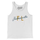Jacksonville Fl Overprinted Men/Unisex Tank Top-Allegiant Goods Co. Vintage Sports Apparel
