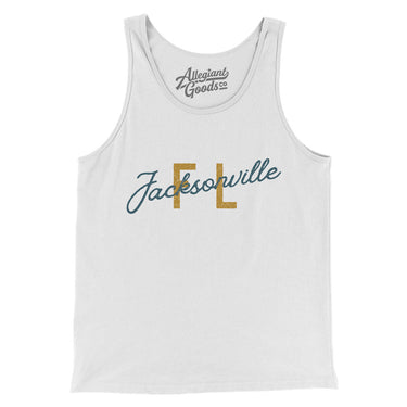 Jacksonville Fl Overprinted Men/Unisex Tank Top-Allegiant Goods Co. Vintage Sports Apparel