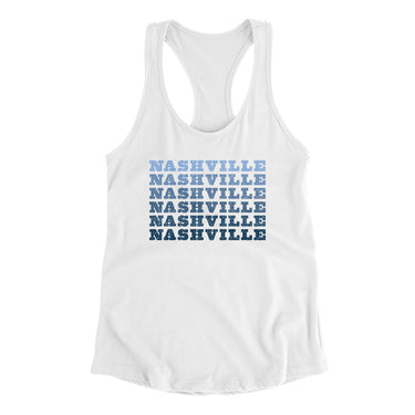 Nashville Repeat Women's Racerback Tank-Allegiant Goods Co. Vintage Sports Apparel