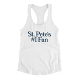 St Pete's Number 1 Fan Women's Racerback Tank-Allegiant Goods Co. Vintage Sports Apparel