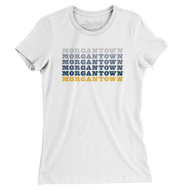 Morgantown Repeat Women's T-Shirt-Allegiant Goods Co. Vintage Sports Apparel