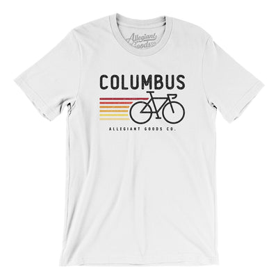 Columbus Cycling Men/Unisex T-Shirt-White-Allegiant Goods Co. Vintage Sports Apparel