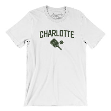 Charlotte Pickleball Men/Unisex T-Shirt-White-Allegiant Goods Co. Vintage Sports Apparel