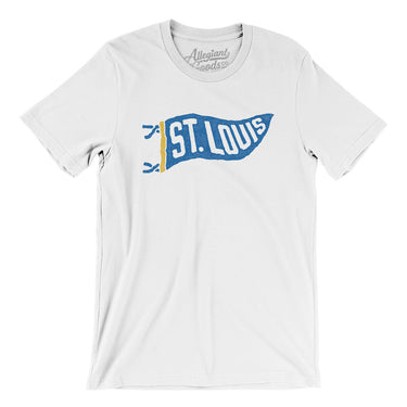 St Louis Pennant Men/Unisex T-Shirt-Allegiant Goods Co. Vintage Sports Apparel
