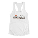 Las Cruces Mountain Sunset Women's Racerback Tank-White-Allegiant Goods Co. Vintage Sports Apparel