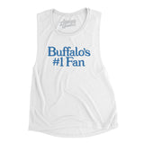 Buffalo's Number 1 Fan Women's Flowey Scoopneck Muscle Tank-Allegiant Goods Co. Vintage Sports Apparel