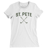 St. Pete Golf Women's T-Shirt-White-Allegiant Goods Co. Vintage Sports Apparel