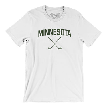 Minnesota Golf Men/Unisex T-Shirt-White-Allegiant Goods Co. Vintage Sports Apparel