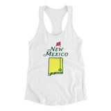 New Mexico Golf Women's Racerback Tank-White-Allegiant Goods Co. Vintage Sports Apparel