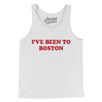 I've Been To Boston Men/Unisex Tank Top-White-Allegiant Goods Co. Vintage Sports Apparel