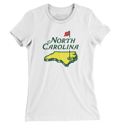 North Carolina Golf Women's T-Shirt-White-Allegiant Goods Co. Vintage Sports Apparel