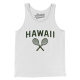 Hawaii Tennis Men/Unisex Tank Top-White-Allegiant Goods Co. Vintage Sports Apparel