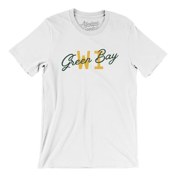Green Bay Wi Overprinted Men/Unisex T-Shirt-Allegiant Goods Co. Vintage Sports Apparel