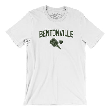 Bentonville Pickleball Men/Unisex T-Shirt-White-Allegiant Goods Co. Vintage Sports Apparel