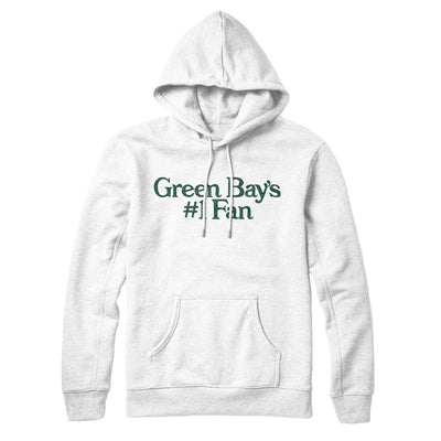 Green Bay's Number 1 Fan Hoodie-White-Allegiant Goods Co. Vintage Sports Apparel
