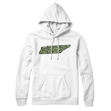 Tennessee Golf Course Map Hoodie-White-Allegiant Goods Co. Vintage Sports Apparel